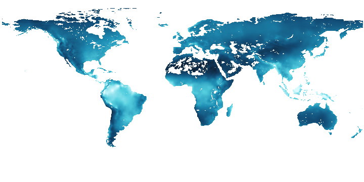 Annual precipitation map