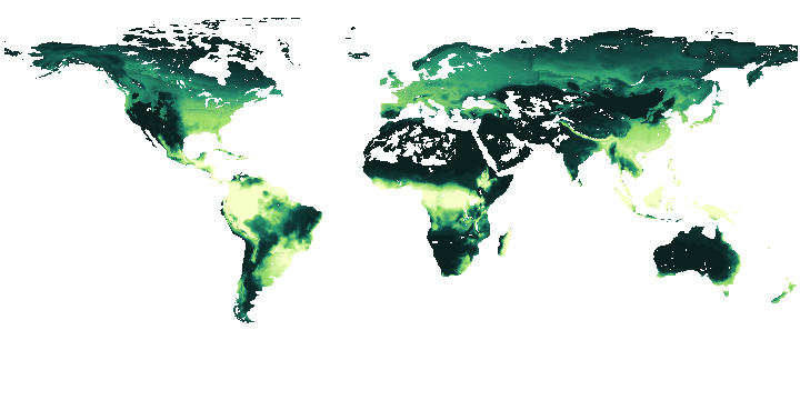 Aboveground biomass map